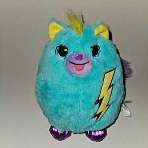Basic Fun 2023 Misfittens Bolt Blue Yellow Kitty Cat Plush 10" Stuffed Toy